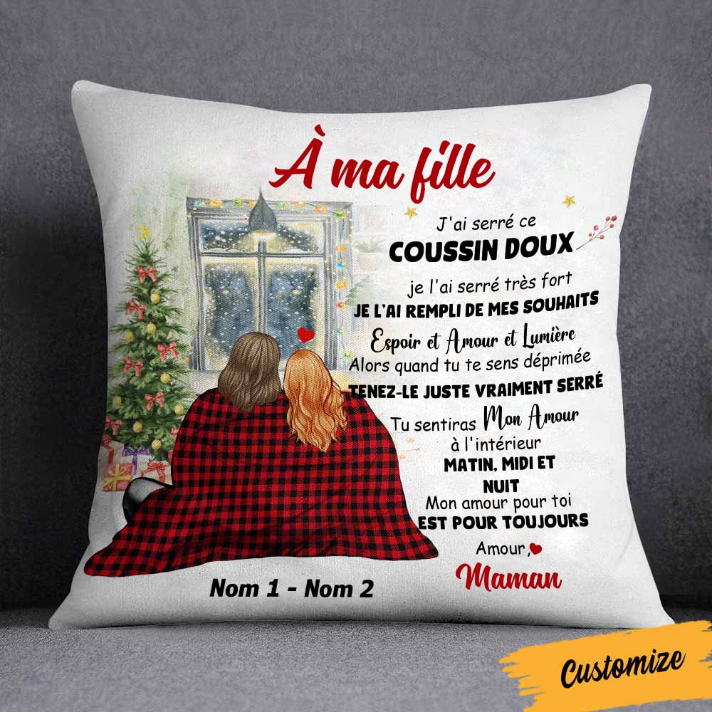 Housse De Coussin Personnalisée Photo Maman - Cadeau Fête Des Mères Idéal, Taie D'Oreiller Imprimée Double Face, 40x40 Cm