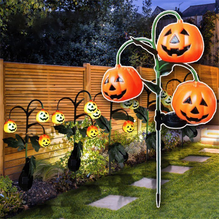 Halloween Decoration Pumpkin Lantern Solar Energy Light - tree - Codlins