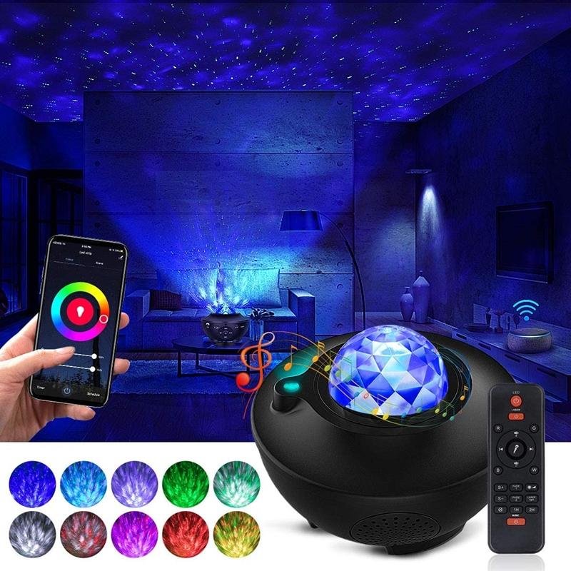 Galaxy Projector Star Projector Ocean Galaxy Light with Bluetooth Music Speaker Galaxy Night.Star Projector, Galaxy Projector Star Sky Night Light,with Remote Control、14413221362536236236、sdecorshop
