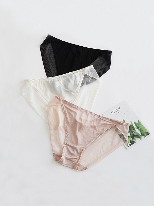 Ultra Thin Gauze Silk Panties 3-Pack