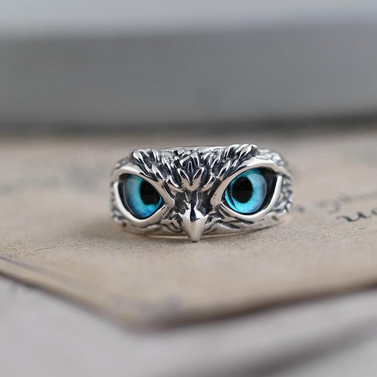 Vintage Cute Men and Women Simple Design Owl Ring-Mayoulove