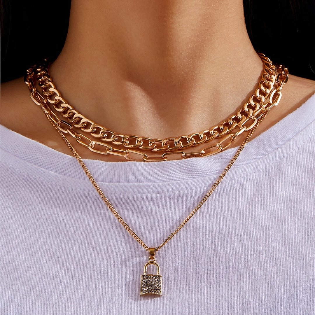 Minnieskull Simple double-layer snake bone cross necklace item - Minnieskull