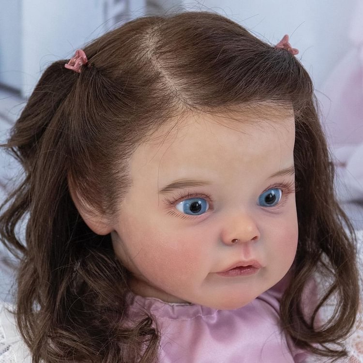  22'' Realistic Reborn Toddler Baby Doll Girl with Curly Hair Named Lucia-Best Gift for Children - Reborndollsshop.com®-Reborndollsshop®