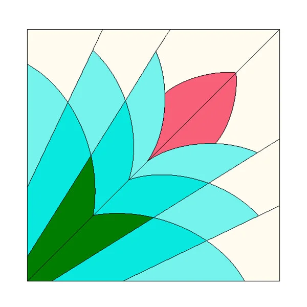 Cleopatra's Fan Quilt & Patchwork Template Set