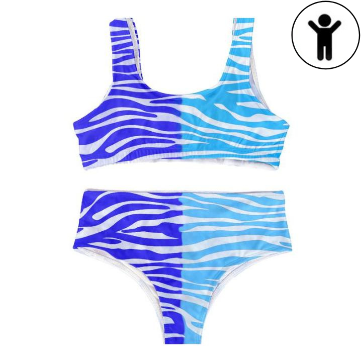 Kids Color Changing Zebra Print Two Piece