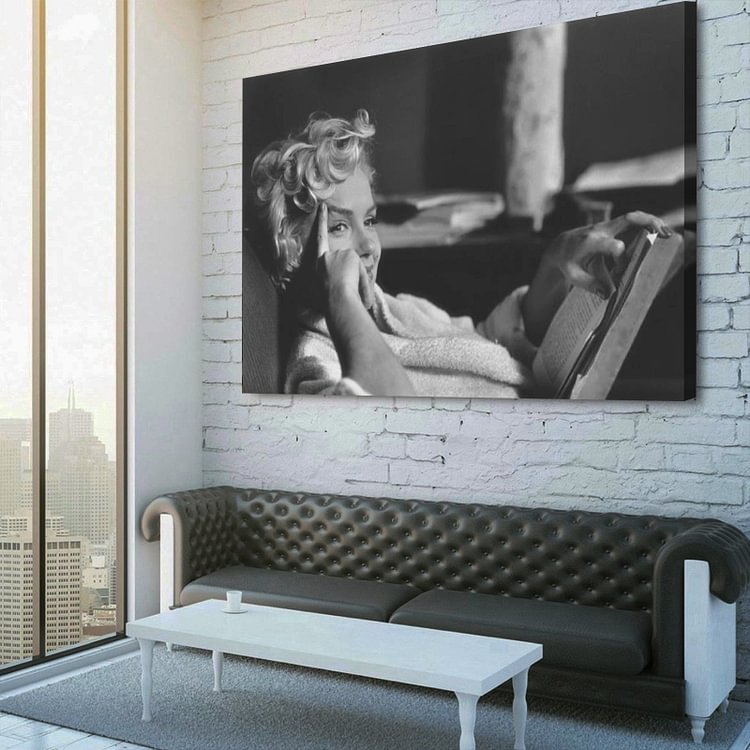 Marilyn Monroe, New York, 1956 Canvas Wall Art 