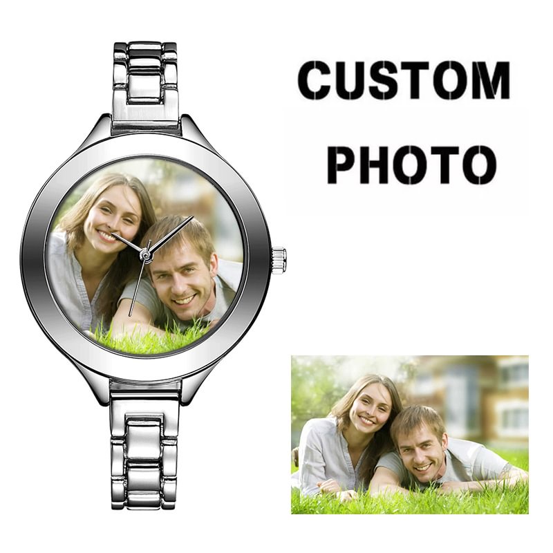 Custom Photo Quartz Slim Band Women Wristwatches-VESSFUL