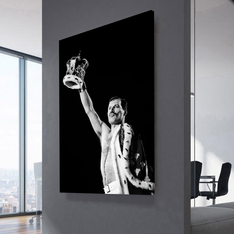 Freddie Mercury Raise the Crown Canvas Wall Art
