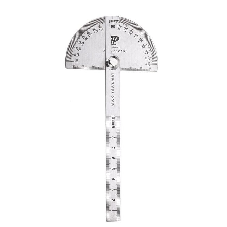 Stainless Steel 180 degree Protractor Angle Finder Rotary Measuring Ruler
