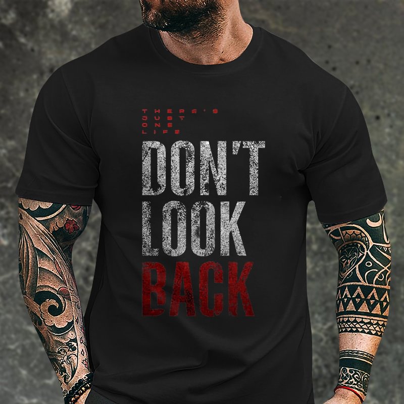 Livereid Don't Look Back Printed T-shirt - Livereid