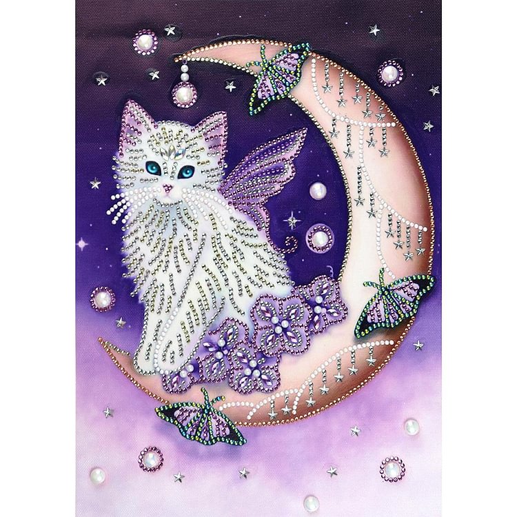 Cat - Special Shaped Diamond Painting - 30*40CM