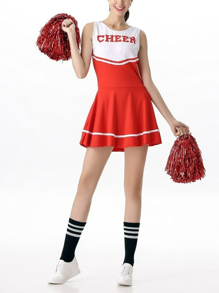 Cheerleading Costume Uniforms Adults Cheerleaders Fancy Bodysuit-Icossi