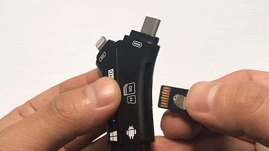 4 in 1 USB Reader And Flash Drive - Connect And Store Everything On A Single Piece