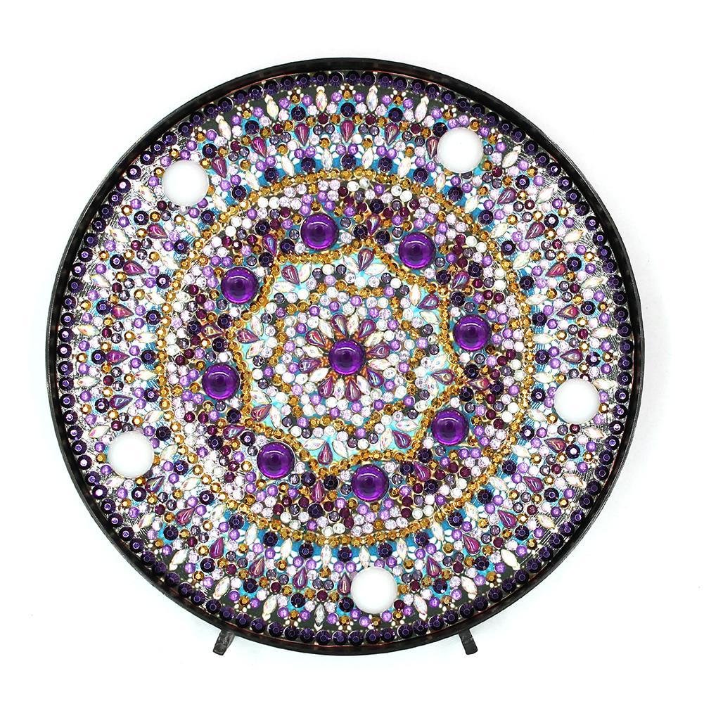 DIY LED Diamond Painting Mandala Full Drill Special Shaped Light Home Decor