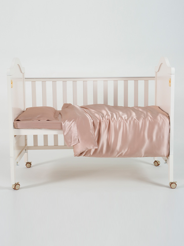 Silk Beddding Set For Baby Three-piece Set-Real Silk Life