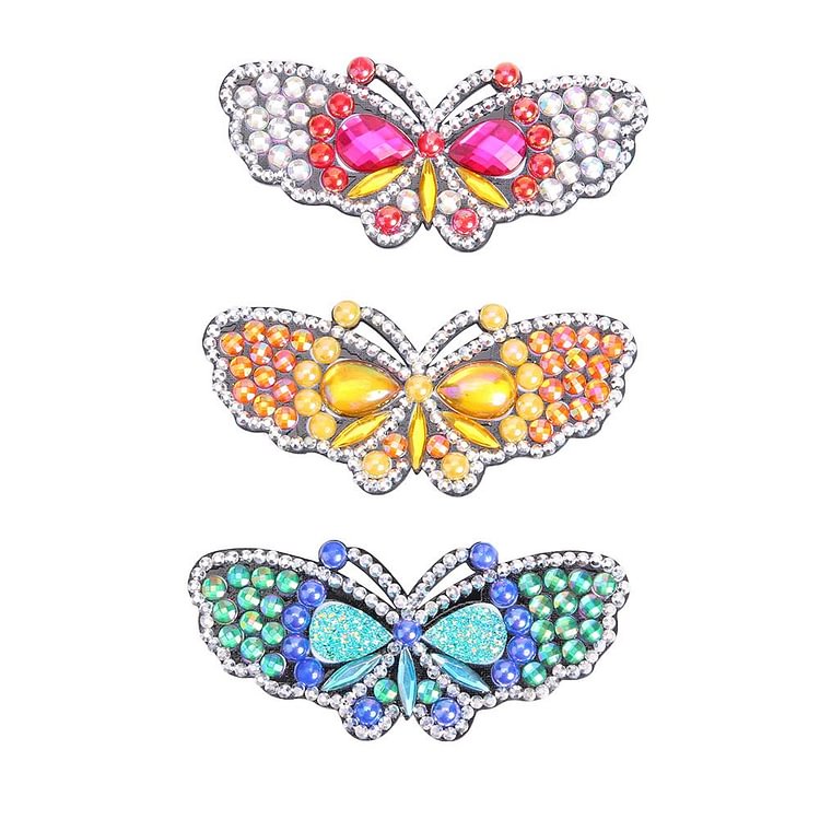3pcs Butterfly-DIY Creative Diamond Hairpin