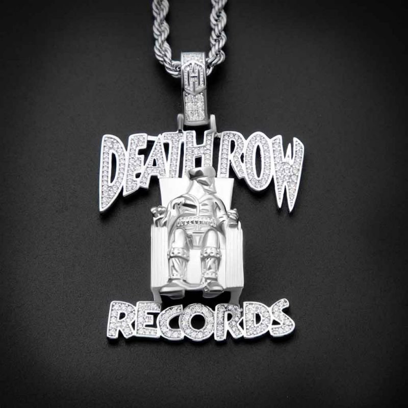 Iced Out Death Row Records Pendant 18K-VESSFUL