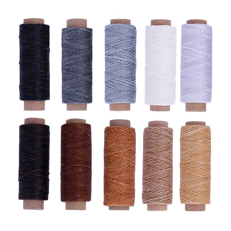Assorted Color 55Yards Leathercraft Waxed Thread