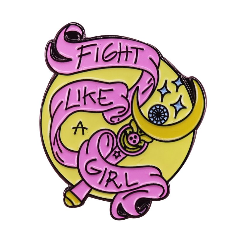 Minnieskull Sailor Moon Magic Wand Feminism Brooch - Minnieskull
