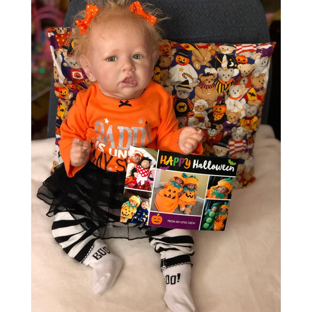 [🎃Halloween Sale] 20'' Truly Touch Real Reborn Baby Toddler Girl Doll Named Katie