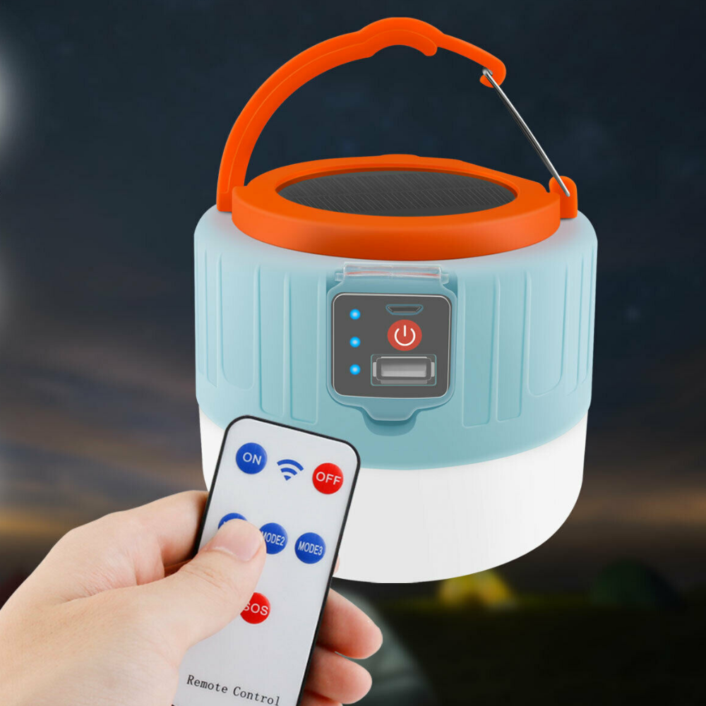 Rechargeable Solar LED Outdoor Camping Lantern Light - vzzhome