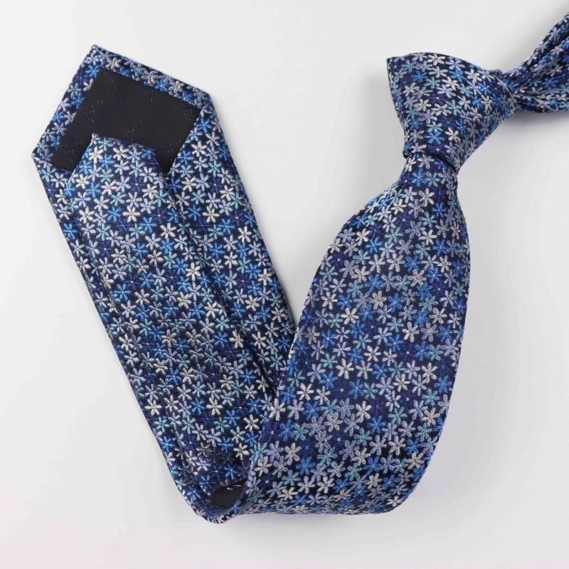 Cravate en soie à fleurs d'Ocean-Soie Plus