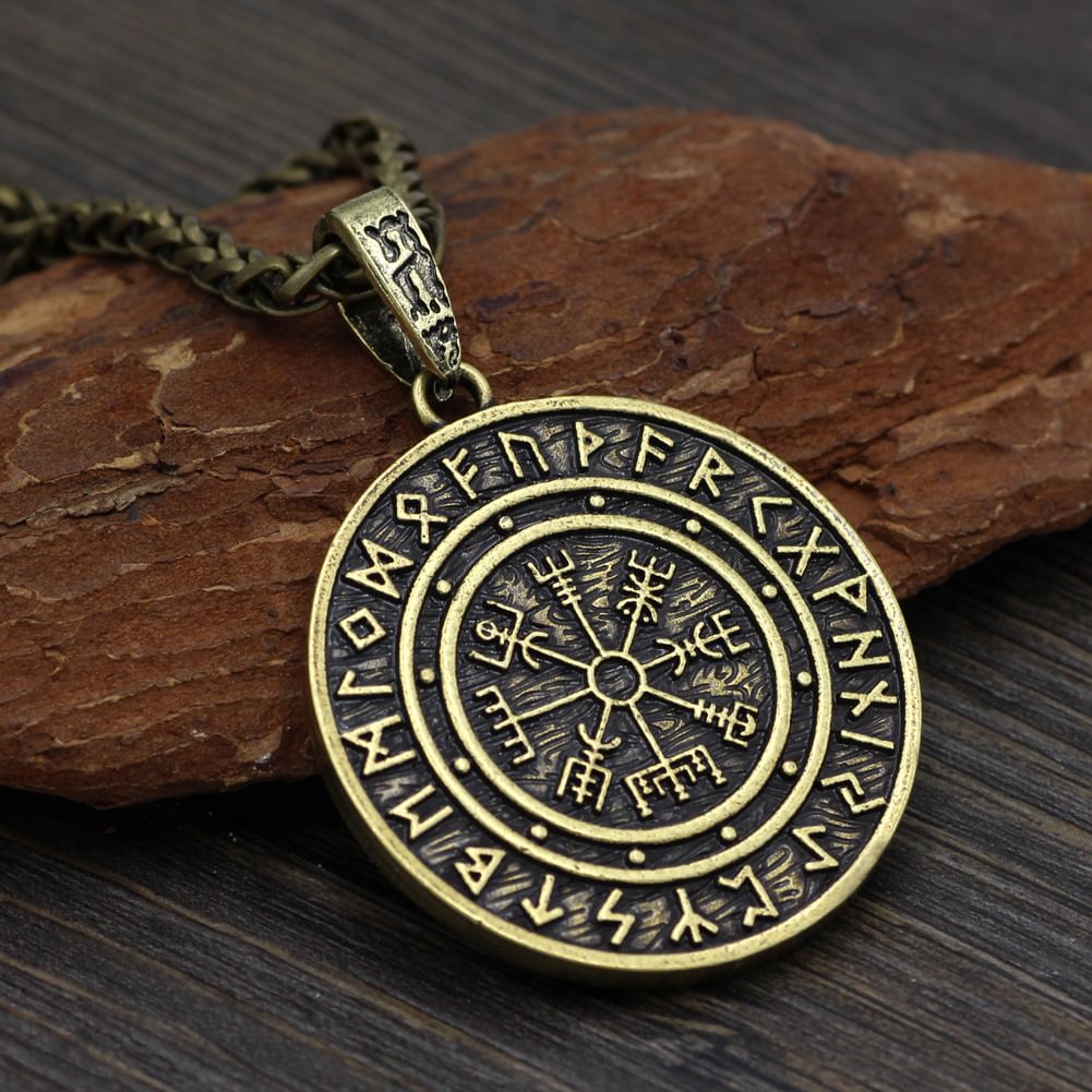 Viking Compass Vintage Necklace / Techwear Club / Techwear