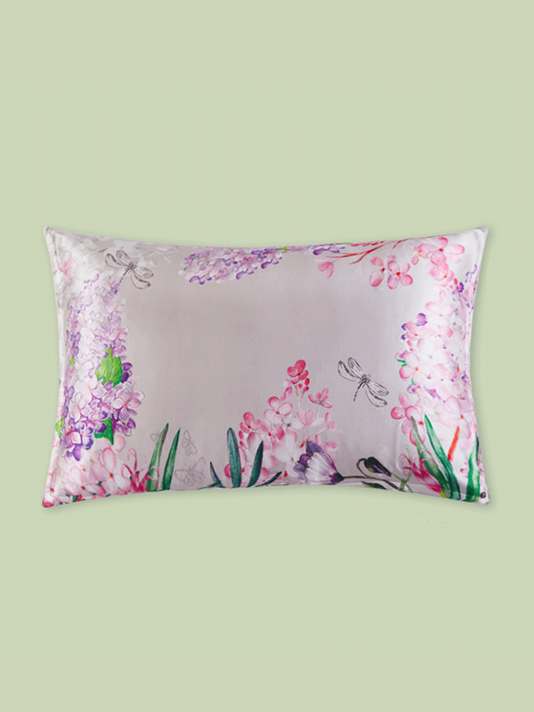 Lavender Dream Single Side Silk Pillowcase