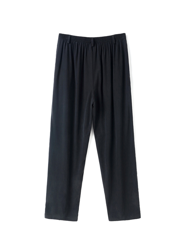Silk Pants Casual Men's Summer Trousers-Real Silk Life