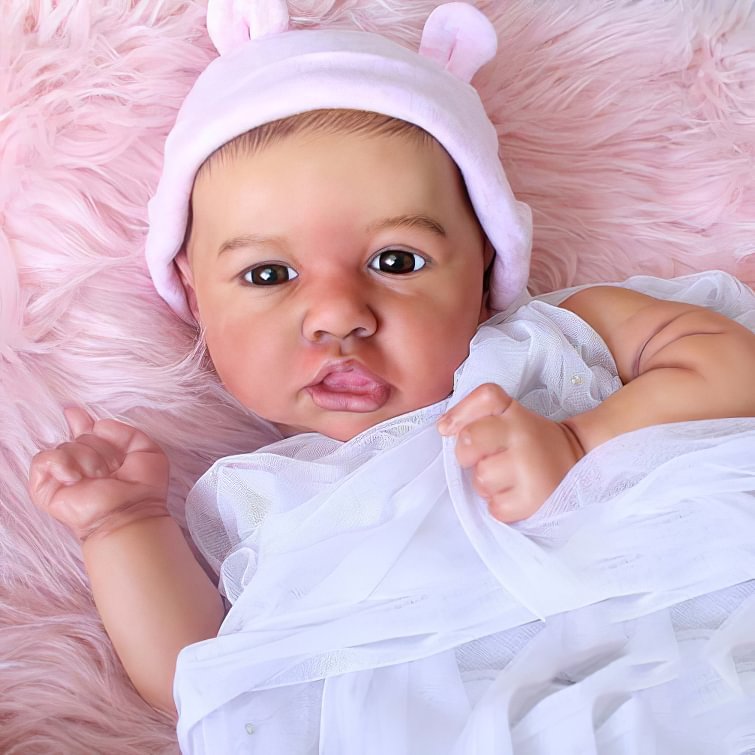 African American Black Full Body Silicone Reborn Baby Doll Girl, Real Life Baby Dolls 12'' Handmade Sean  -Creativegiftss® - [product_tag]