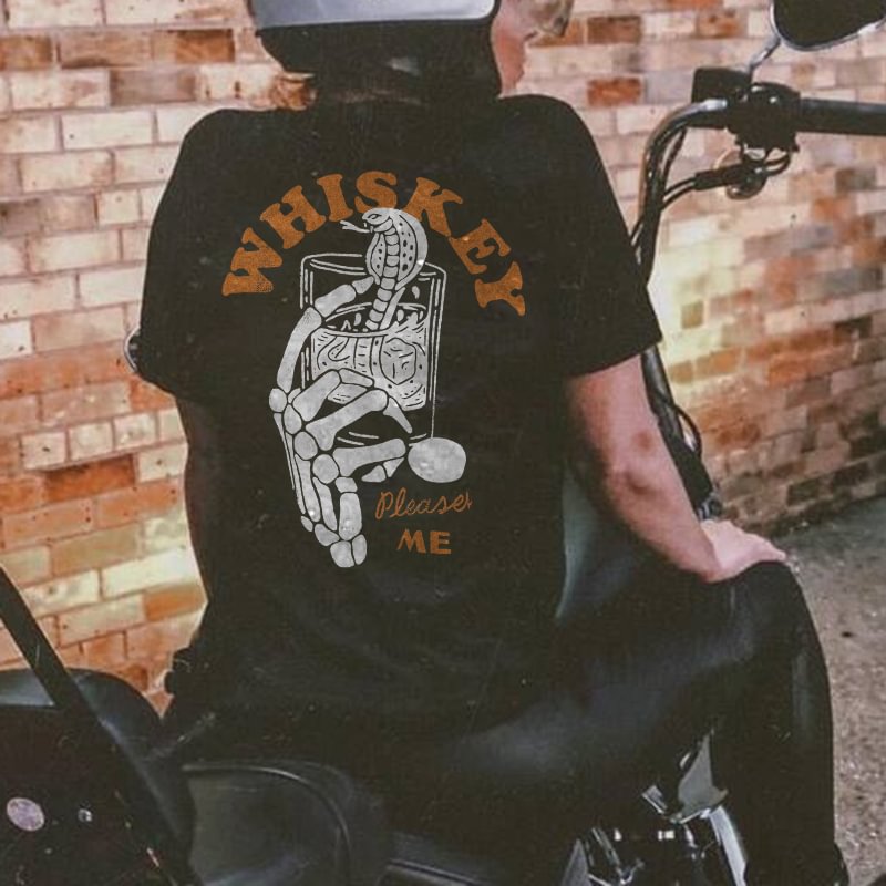 Whiskey snake print designer women's t-shirt - Krazyskull