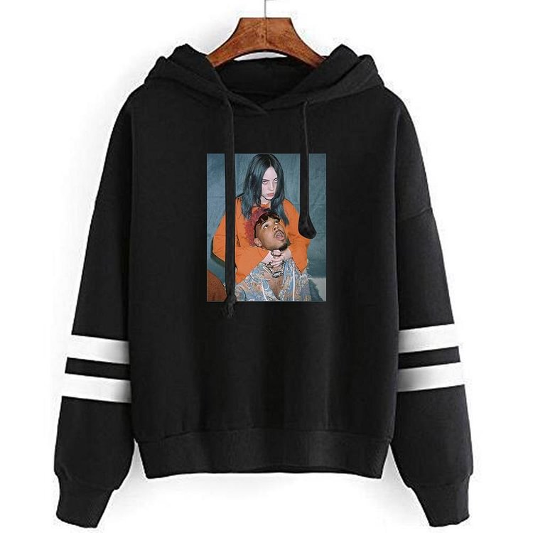 Billie Eilish Graphic Hoodies Pullover Casual Sweatshirt-Mayoulove