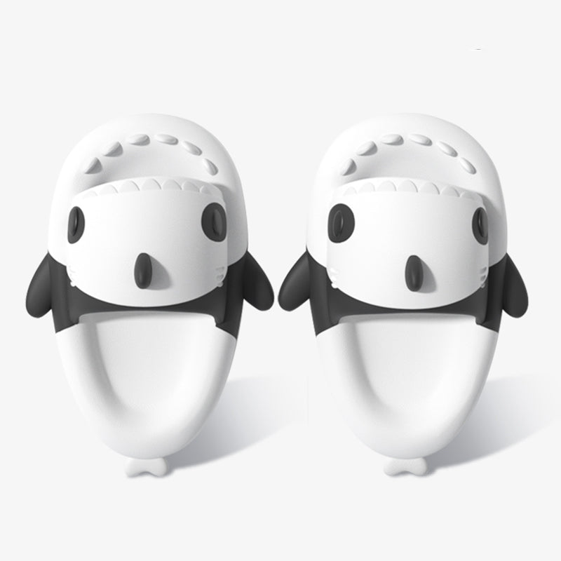 Premium Shark-Panda Slides - Super Soft, Comfy, Silent and Anti-slippery Shark-Panda Slippers