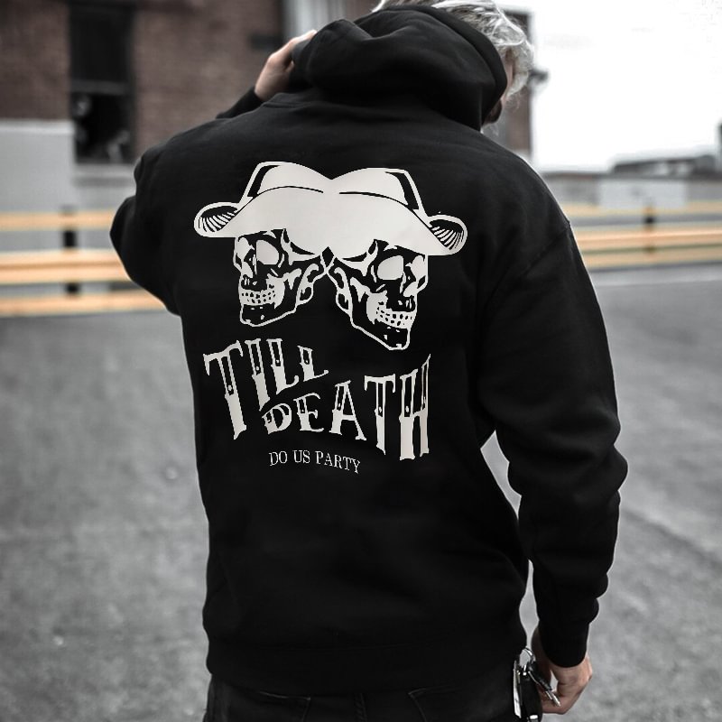 UPRANDY Till Death Do Us Party Printed Casual Men's Hoodie -  UPRANDY
