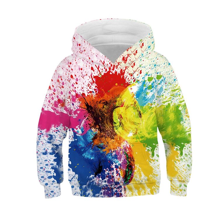 Kids Tie Dyeing Hoodie Unisex Sweatshirt-Mayoulove