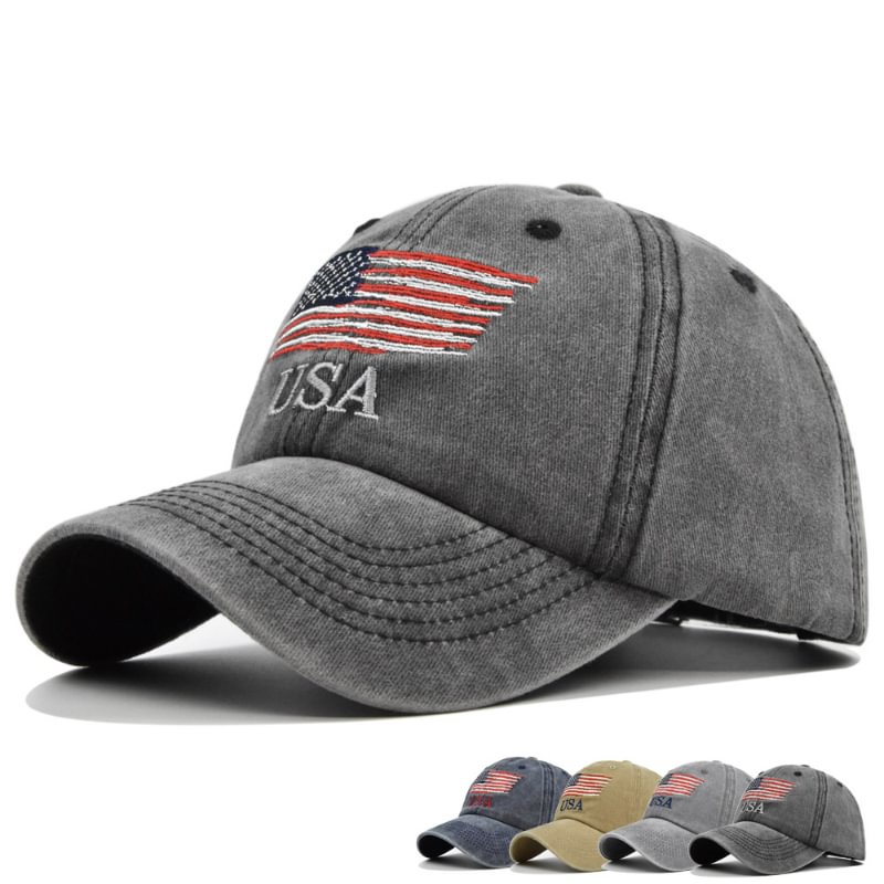 Embroidered American Flag USA All-match Baseball Hat -  UPRANDY
