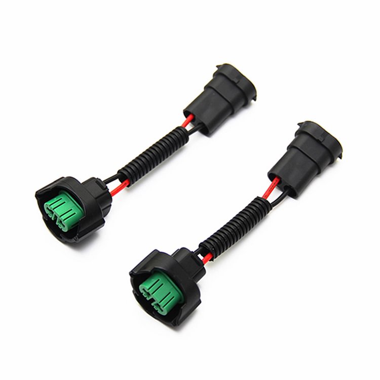 2pcs H11 H9 H8 Extension Cable Wiring Harness for Car Halogen Headlights