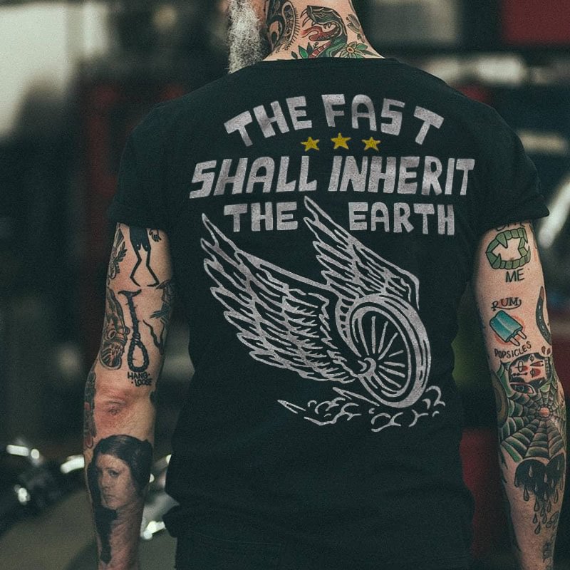 UPRANDY The Fast Shall Inherit The Earth ​Printed Men's T-shirt -  UPRANDY