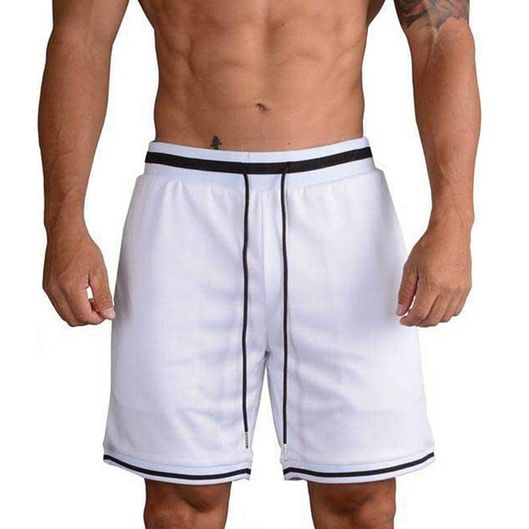 BrosWear Casual Color Contrast Basketball Shorts