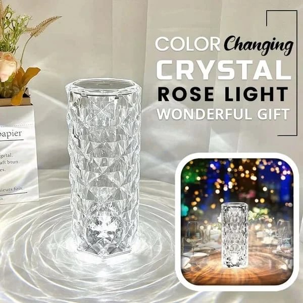 Touching Control Rose Crystal Lamp - tree - Codlins