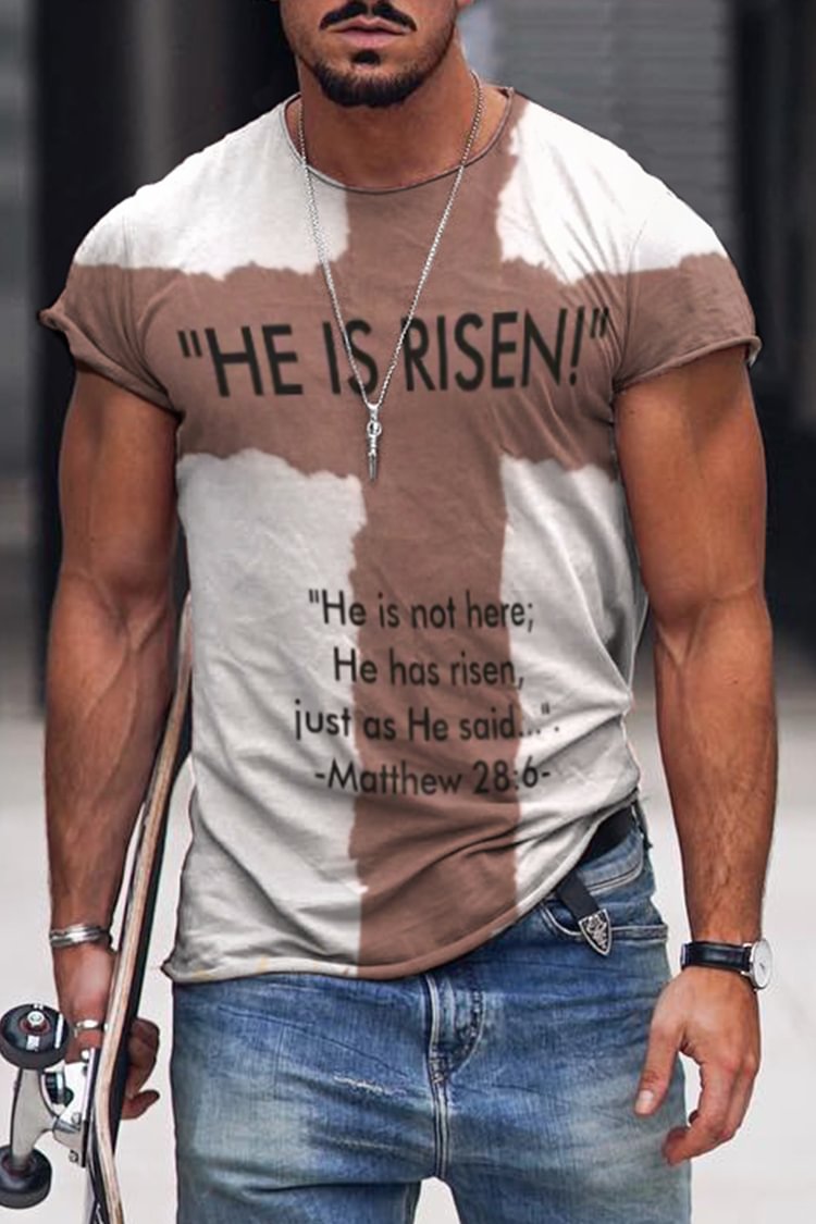 Tiboyz Men's Easter Pop Fashion Faith T-Shirt