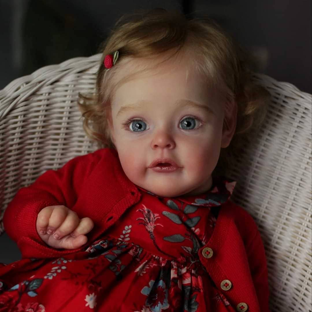  [Surprise Lifelike Doll] Reborn Toddler Babies 17 Inches Realistic Beautiful Girl with Curly Hair Named Selah - Reborndollsshop.com-Reborndollsshop®