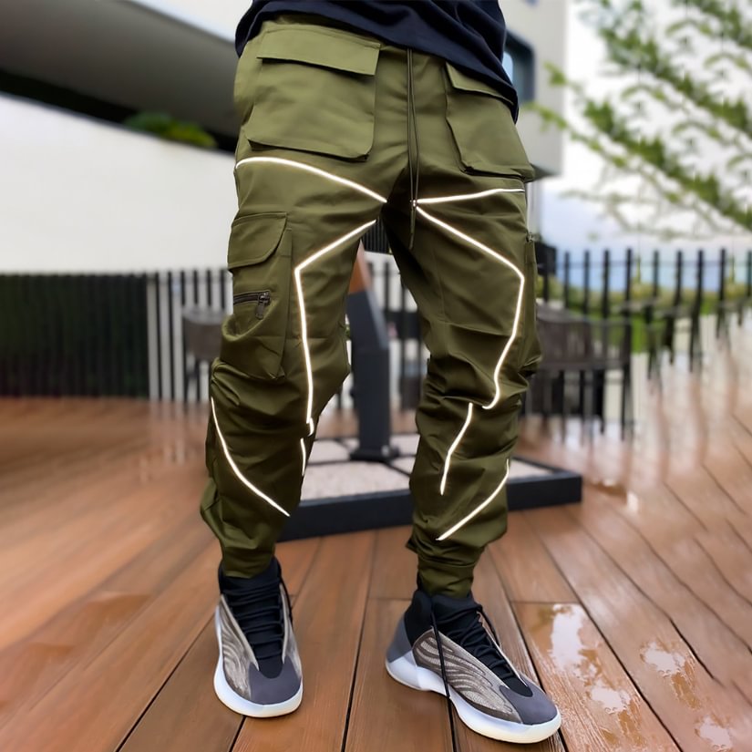 Project - S Reflective Strapped Cargo Track Pants