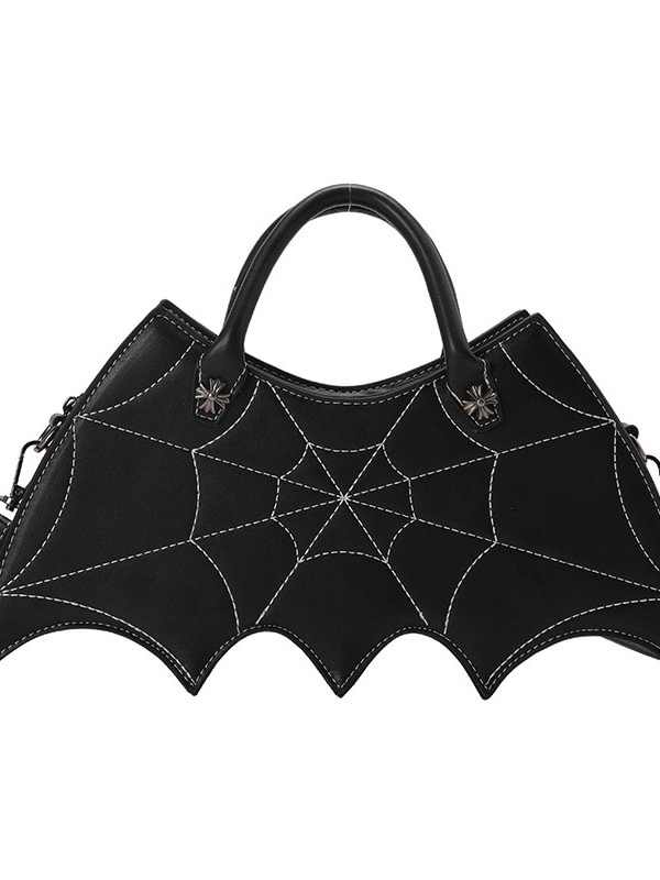 Dark Designed Statement Spider Web Bat Handbag Halloween Festival Costumes