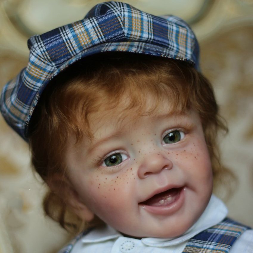  [This Is Yannick Baby] 20" Blonde Silicone Reborn Doll Girl with Two Teeth - Reborndollsshop.com-