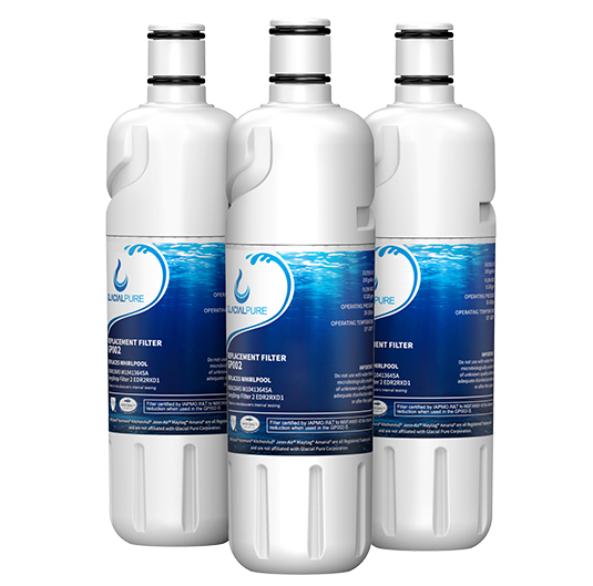 GlacialPure 3 Packs Filter 2, EDR2RXD1, W10413645A Water Filter