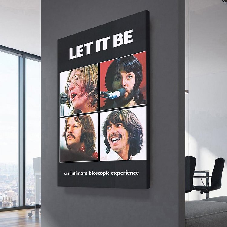 The Beatles Let It Be Poster Canvas Wall Art