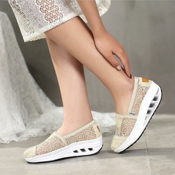 LookYno - Summer Women's Stylish Comfortable Breathable Slip On Shoes For Work