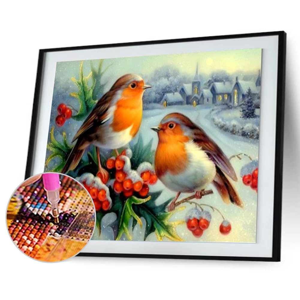 Bird Full Square Drill Diamond Painting 40*30 cm