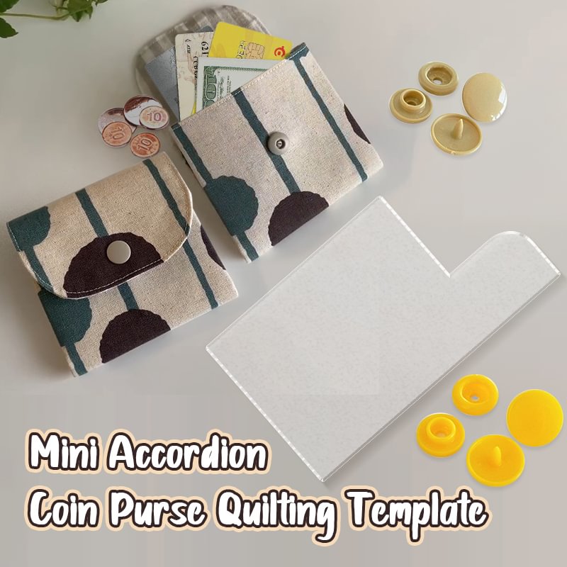 Accordion Coin Purse Quilting Template